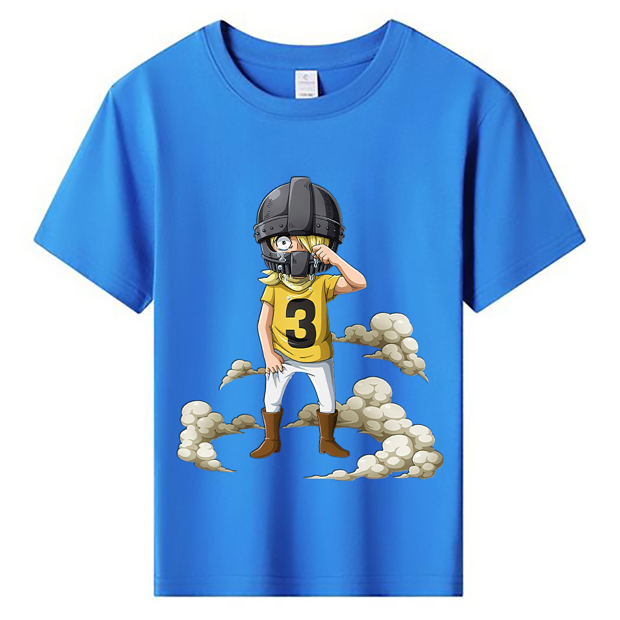 （画像用） ワンピース サンジ ONE PIECE Sanji 綿100％キッズTシャツ（フロントプリント）